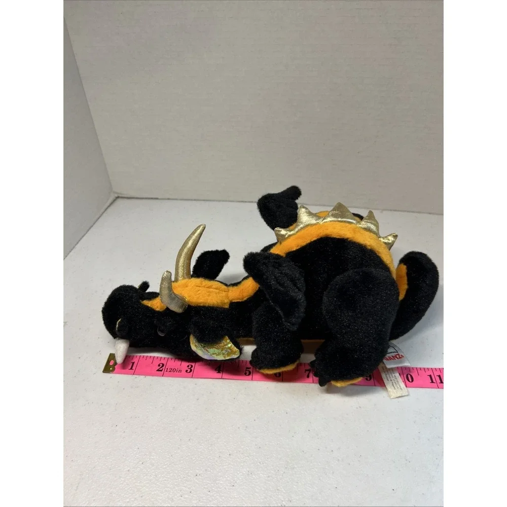 Webkinz Ganz Black Lava Dragon Plush NO CODE Stuffed Animal Toy HM463